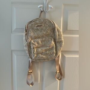 Straw mini backpack